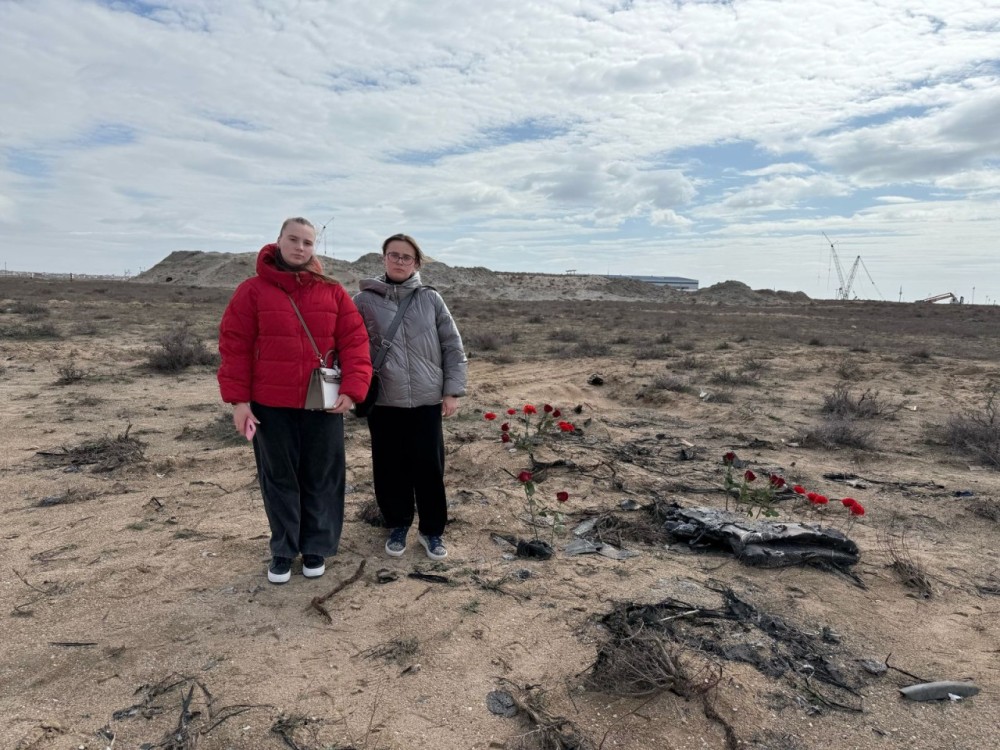 İqor Kşnyakinin ailəsi faciənin baş verdiyi ərazidə - FOTOLAR