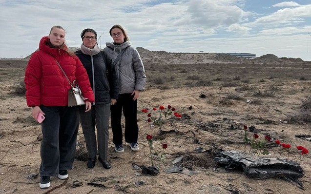 İqor Kşnyakinin ailəsi faciənin baş verdiyi ərazidə - FOTOLAR