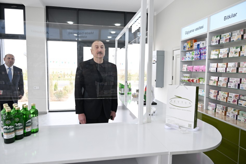 Prezident və xanımı Sarıcalı kəndinin açılışında iştirak ediblər -YENİLƏNİB (FOTOLAR+VİDEO)