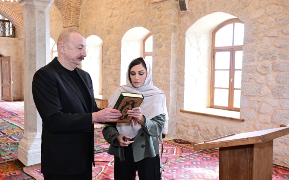 Prezident və birinci xanım Şuşada bir sıra açılışlarda iştirak ediblər - YENİLƏNİB (FOTOLAR)