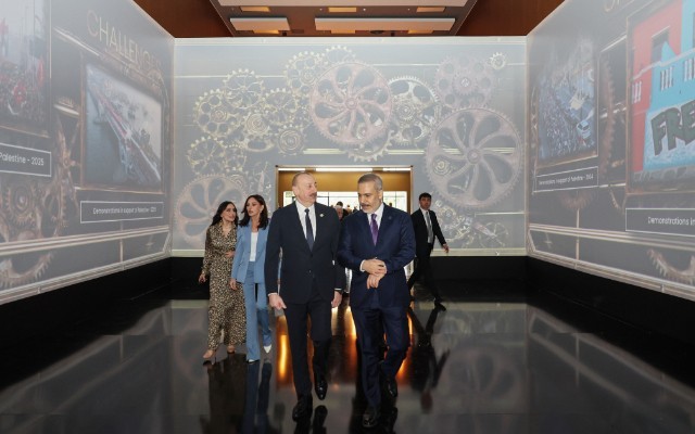 İlham Əliyev və ailə üzvləri Antalyada forumun açılışına qatıldı -FOTOLAR