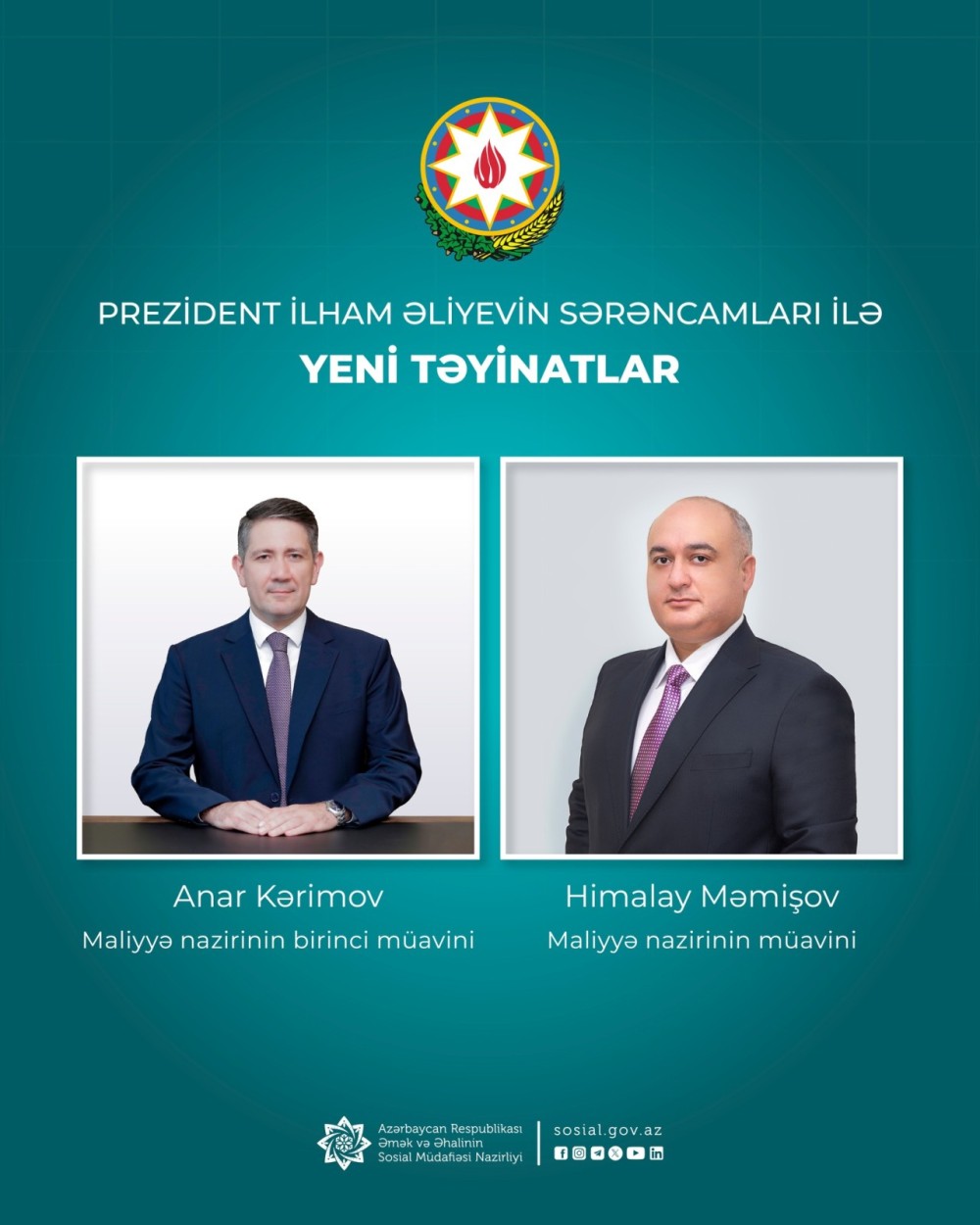 Prezident Sahil Babayevə yeni müavinlər təyin etdi- FOTO