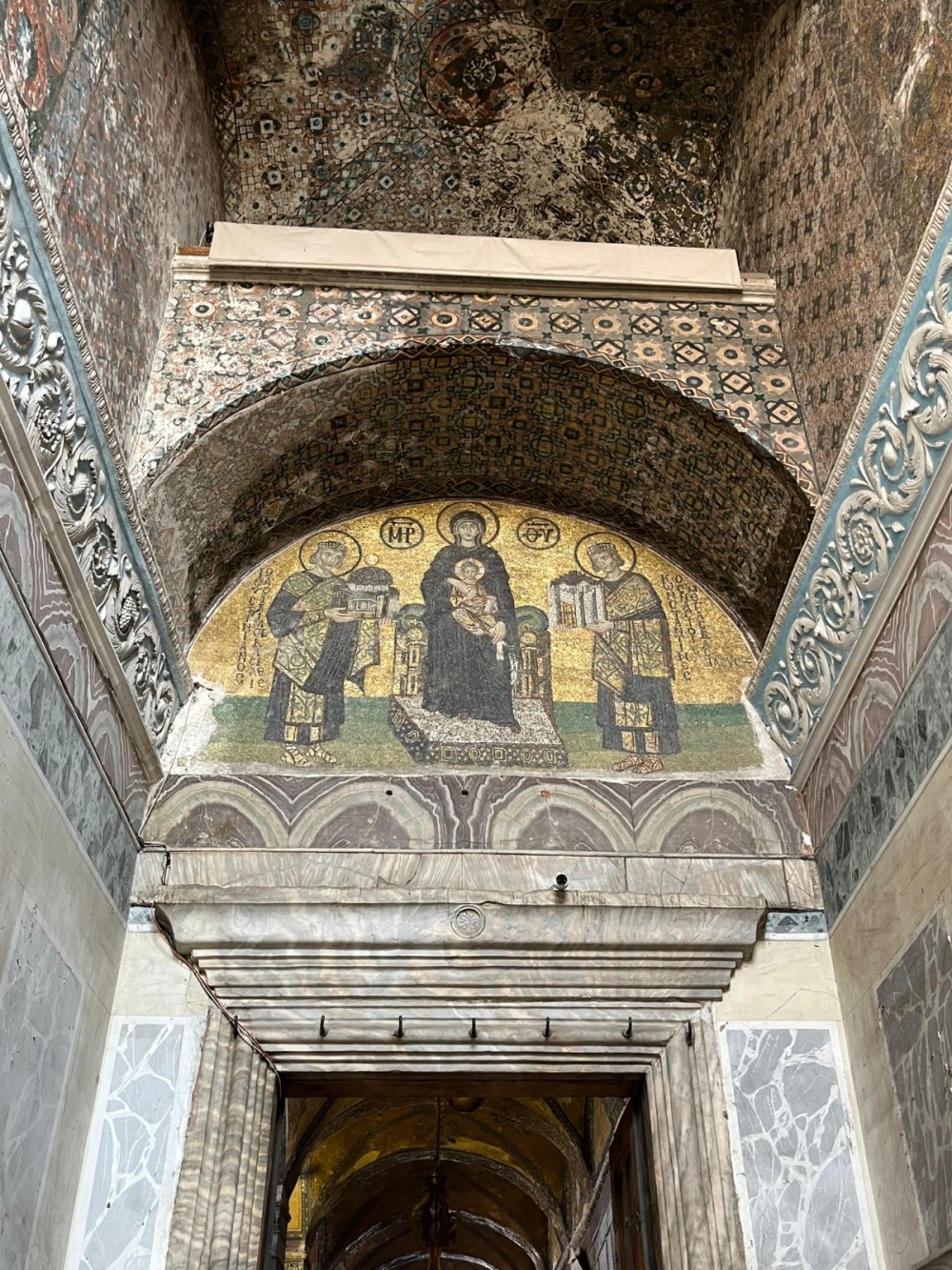 Ayasofya Məscidinin günbəzində əhatəli bərpa işləri başlanılıb- FOTOLAR