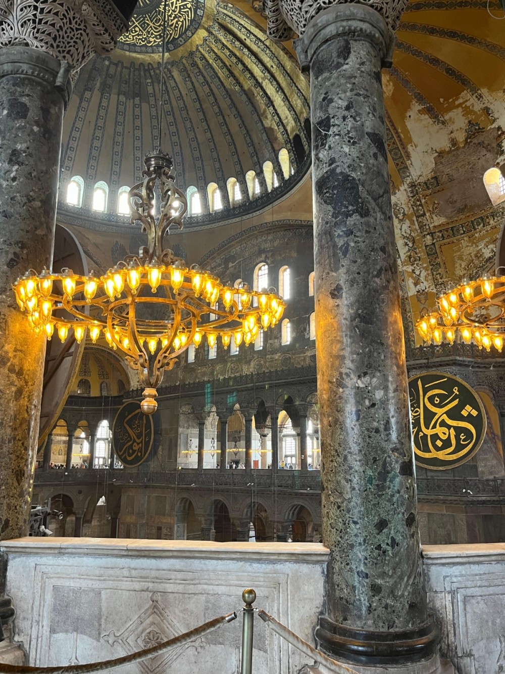 Ayasofya Məscidinin günbəzində əhatəli bərpa işləri başlanılıb- FOTOLAR