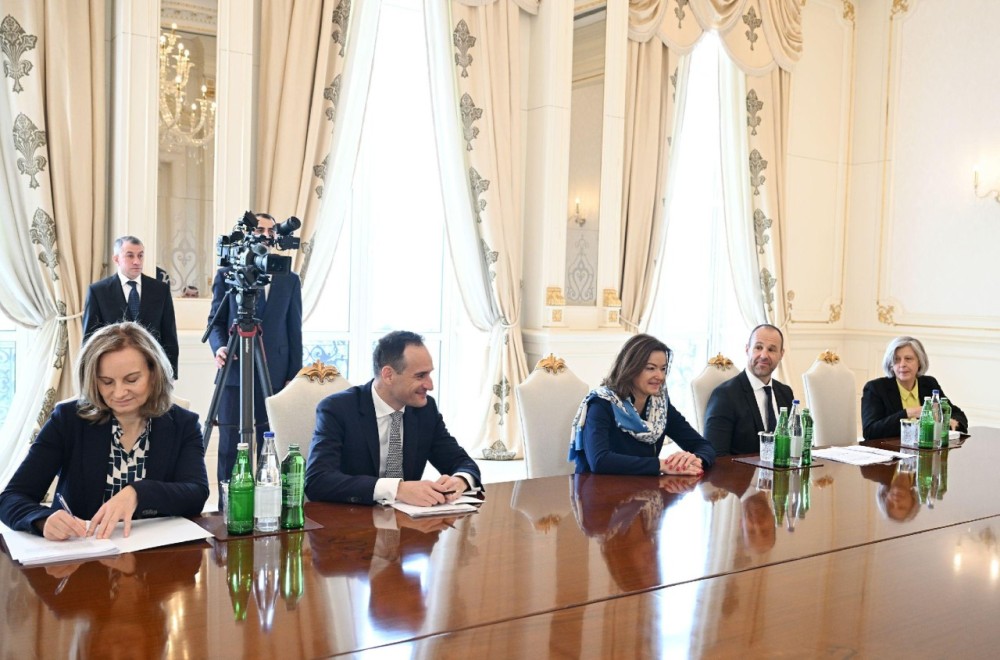 İlham Əliyev Sloveniyanın xarici işlər nazirini qəbul etdi - FOTOLAR