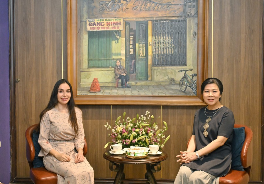 Leyla Əliyeva Vyetnamda görüş keçirdi - FOTOLAR