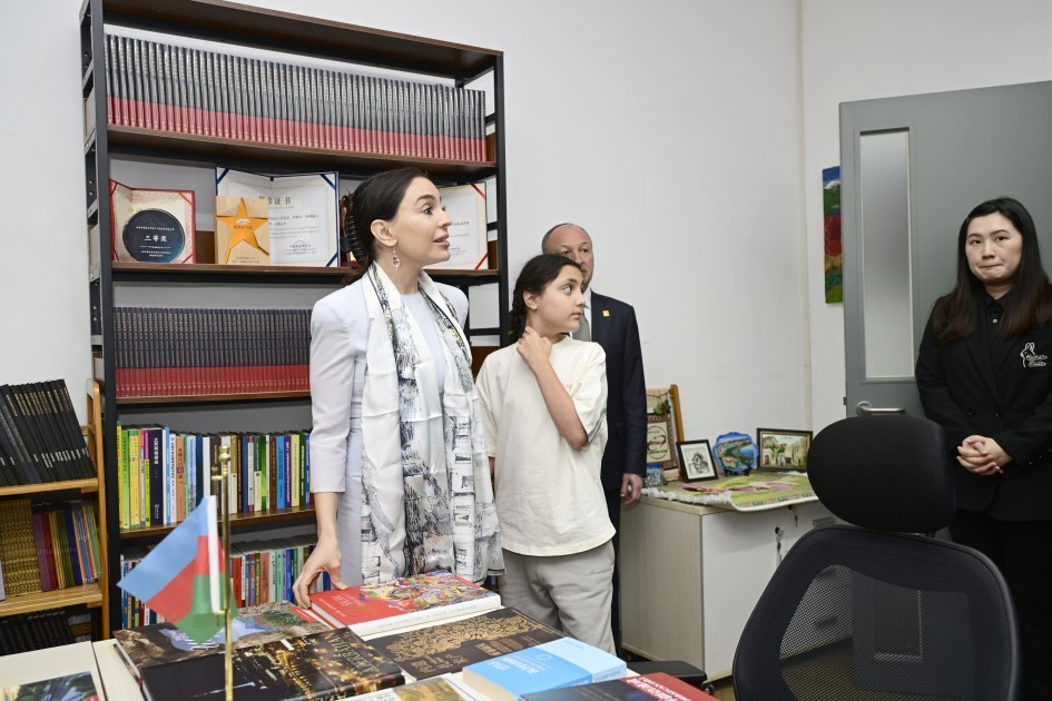 Leyla Əliyeva Pekin Xarici Dillər Universitetində - FOTOLAR