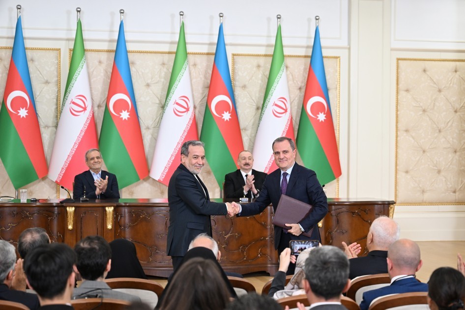 İlham Əliyevlə Pezeşkian Birgə Bəyanat imzaladılar -FOTOLAR