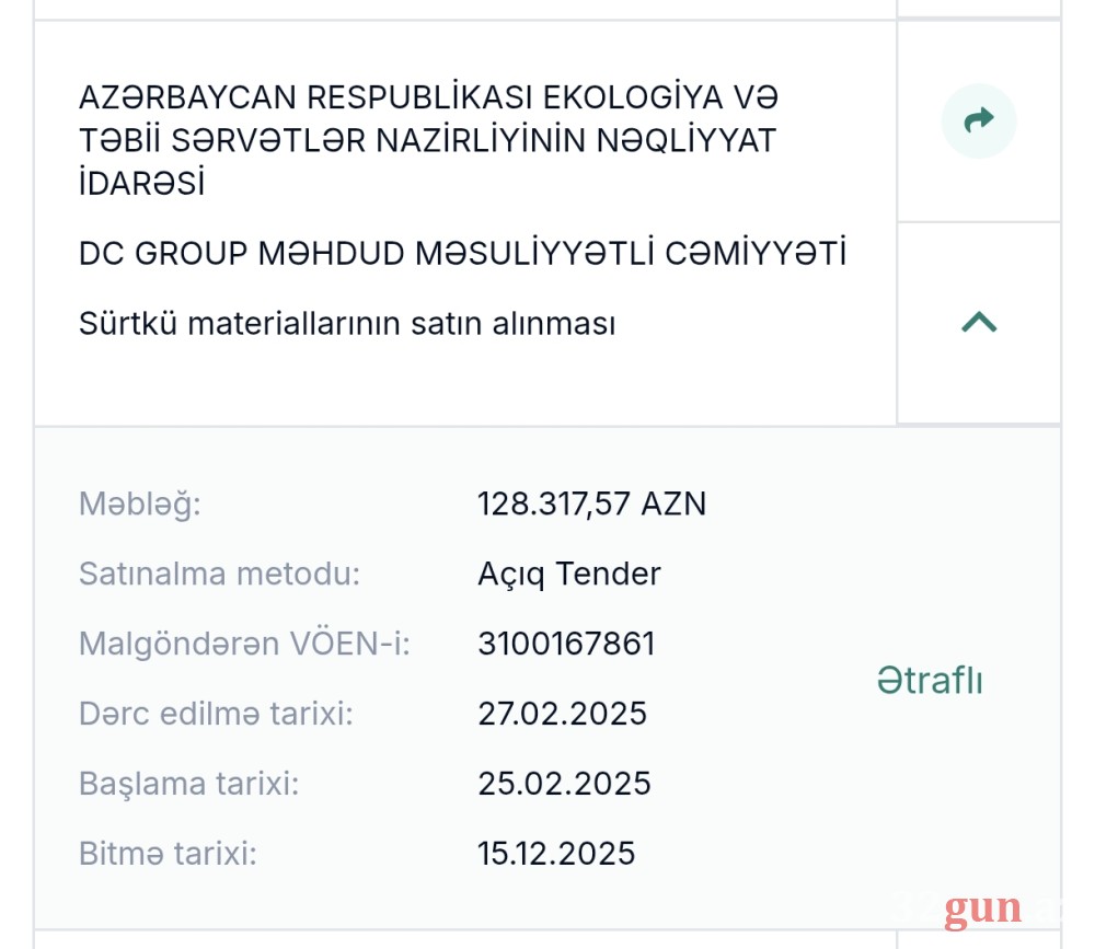 Nazirlikdən 4 ayda 4.6 milyon manatlıq "alış-veriş" -Pullar sabiq nazirin qohumuna, 10 manatlıq şirkətlərə və qanuni təmsilçisi olmayan MMC-yə köçürülübmüş / FOTOLAR