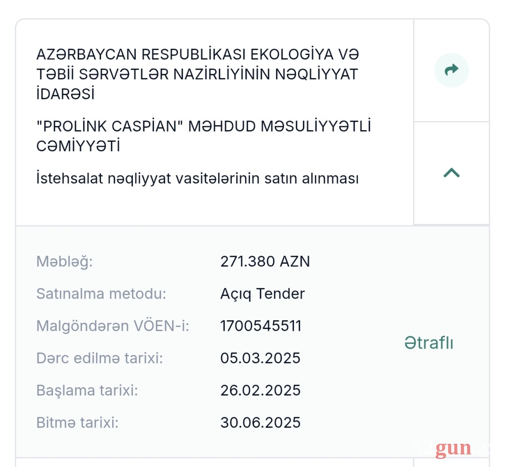 Nazirlikdən 4 ayda 4.6 milyon manatlıq "alış-veriş" -Pullar sabiq nazirin qohumuna, 10 manatlıq şirkətlərə və qanuni təmsilçisi olmayan MMC-yə köçürülübmüş / FOTOLAR