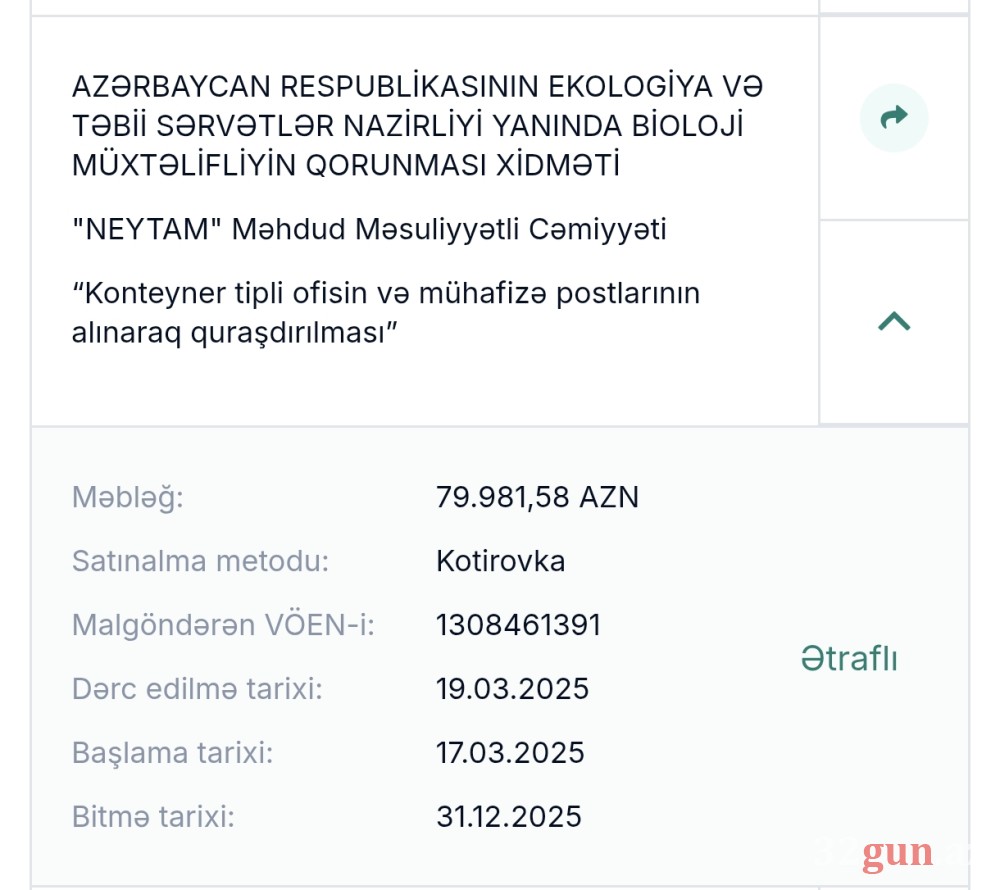 Nazirlikdən 4 ayda 4.6 milyon manatlıq "alış-veriş" -Pullar sabiq nazirin qohumuna, 10 manatlıq şirkətlərə və qanuni təmsilçisi olmayan MMC-yə köçürülübmüş / FOTOLAR