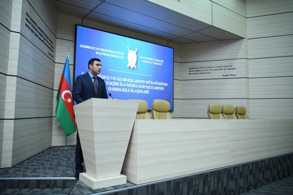 Baş Prokurorluqda media subyektləri və gənclərin iştirakı ilə tədbir keçirildi -FOTOLAR