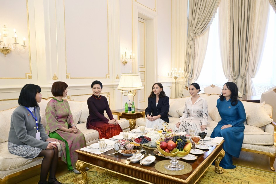 Mehriban Əliyeva No Fon Li ilə görüşdü /FOTO (VİDEO)