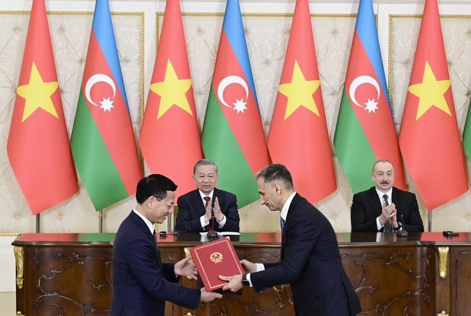 Azərbaycanla Vyetnam arasında imzalanmış sənədlər mübadilə edildi -YENİLƏNİB (FOTOLAR)