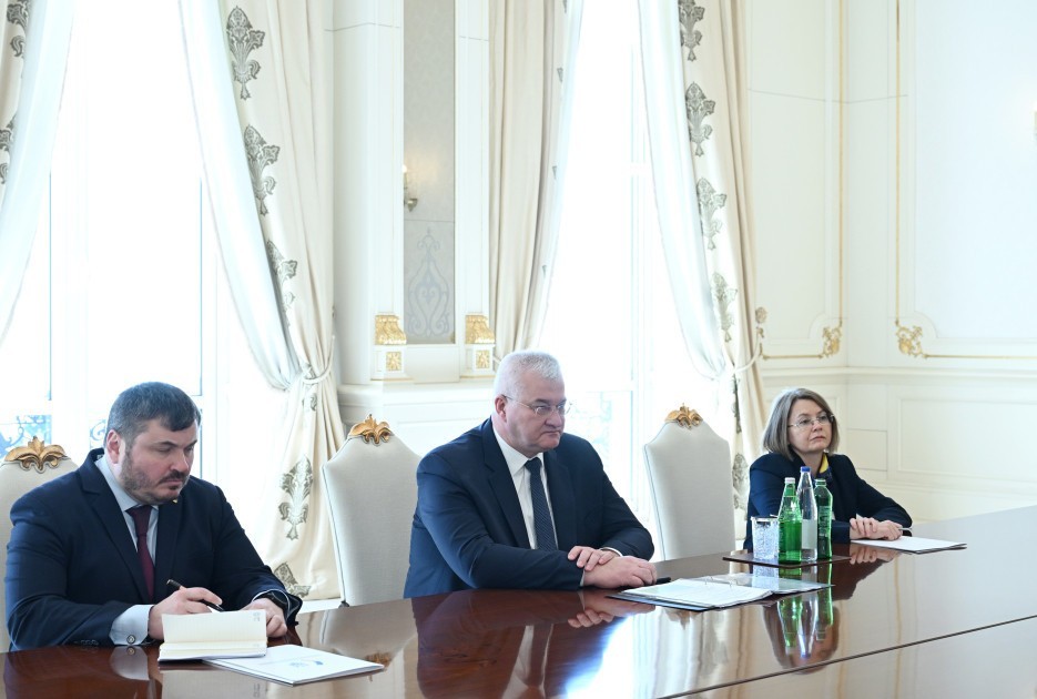 Prezident Ukraynanın xarici işlər nazirini qəbul etdi -FOTOLAR