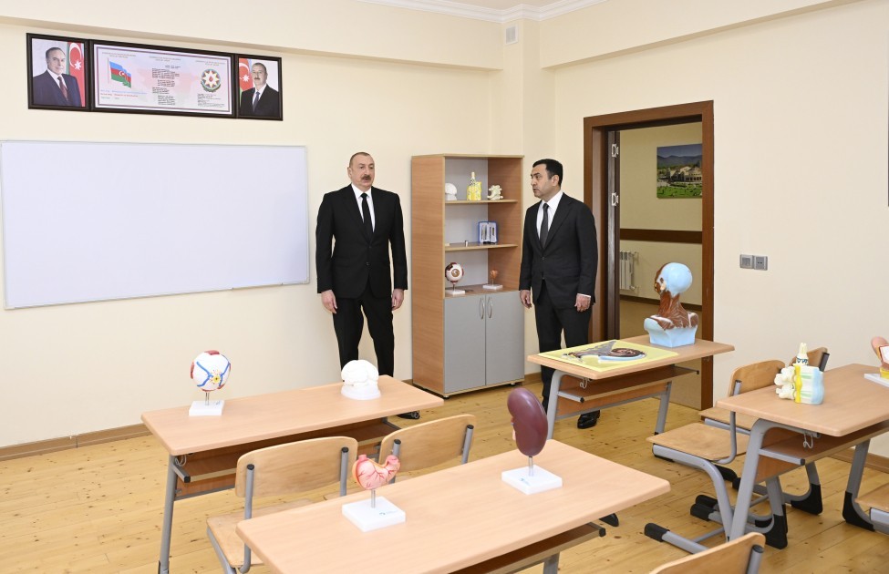 Prezident “Talıstan” liseyinin açılışında- FOTOLAR