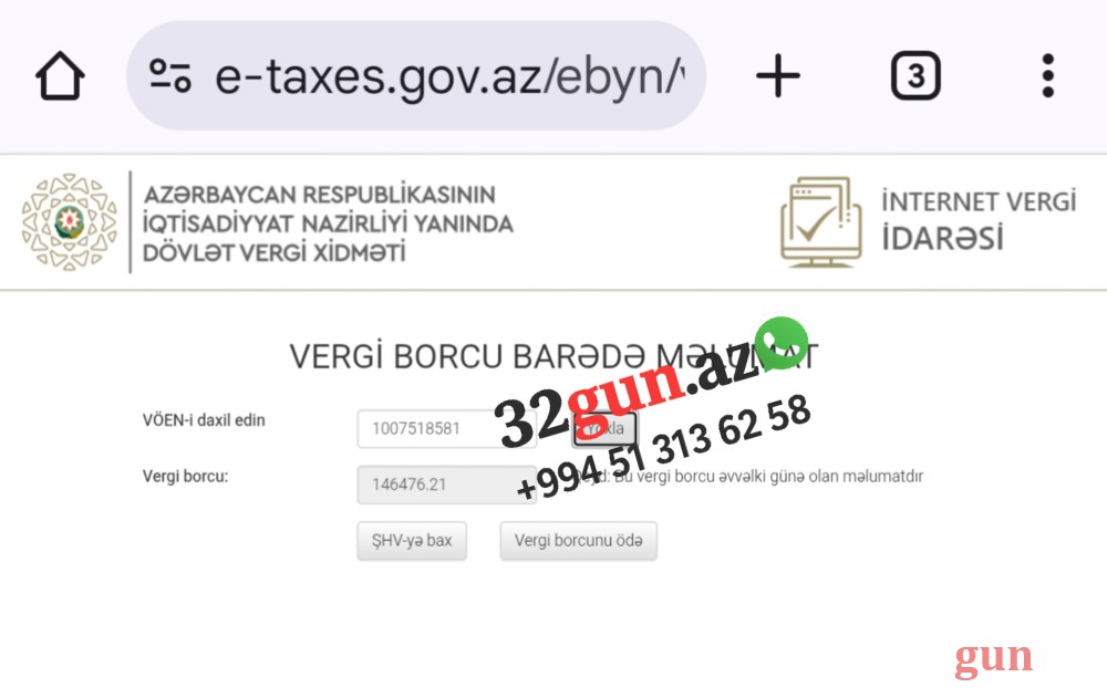 "AUTODOC AS COMPANY" MMC-nin külli miqdarda vergi borcuüzə çıxdı / FOTO