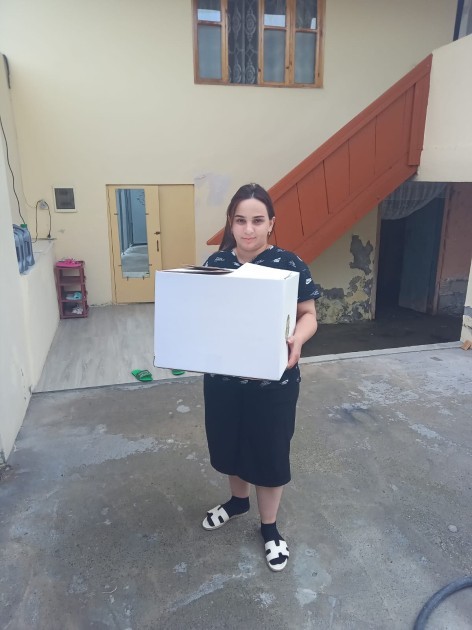 Leyla Əliyevanın təşəbbüsü ilə Yevlaxda ailələrə qurban payları çatdırıldı -FOTOLAR