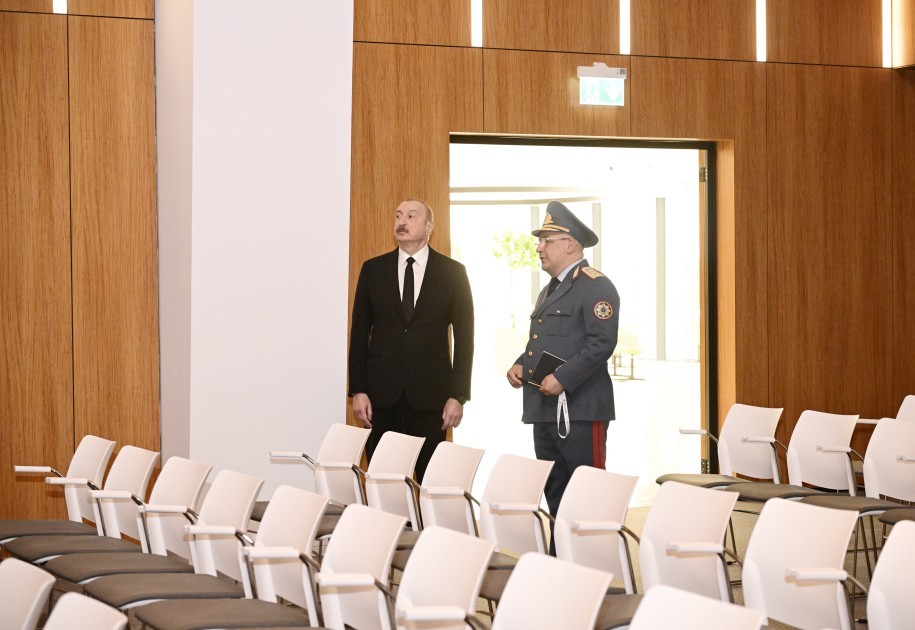 İlham Əliyev Gömrük Komitəsinin yeni binasının açılışını etdi - FOTOLAR