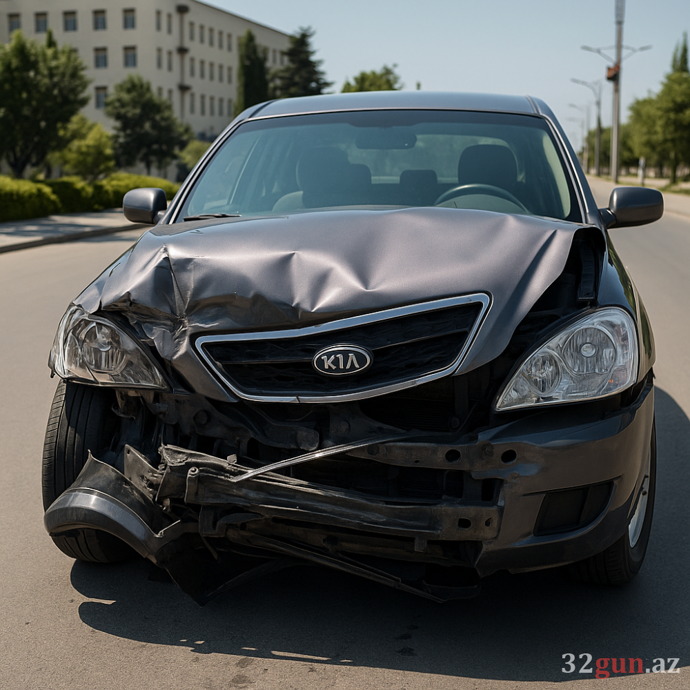 Goranboyda iki avtomobil toqquşdu