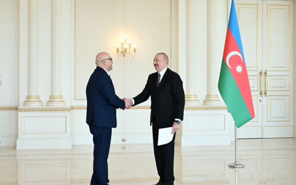 İlham Əliyev Fələstinin yeni səfirinin etimadnaməsini qəbul etdi -FOTOLAR