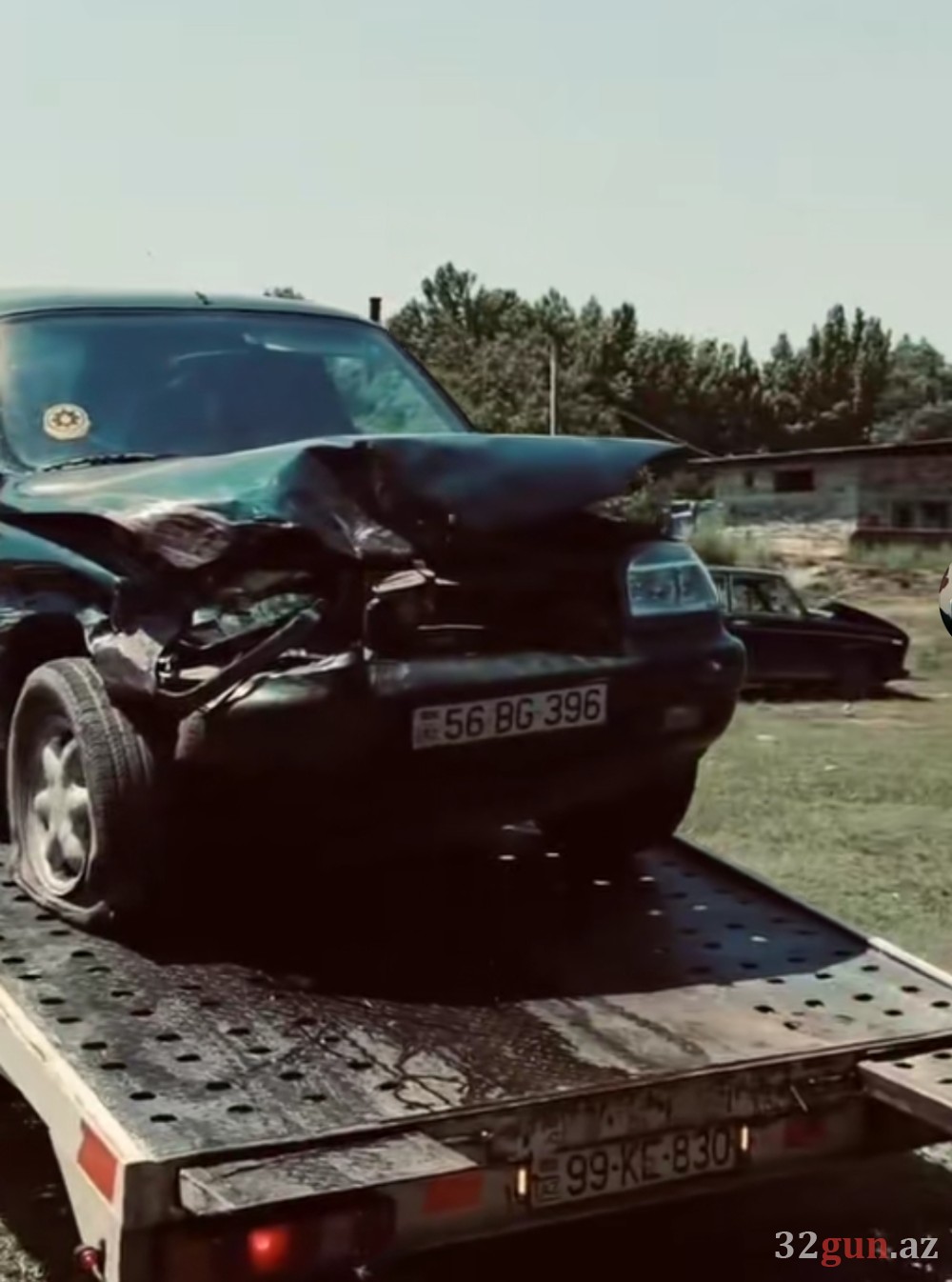 Ağdaşda qəza: "Chevrolet Niva" yararsız hala düşdü- FOTOLAR