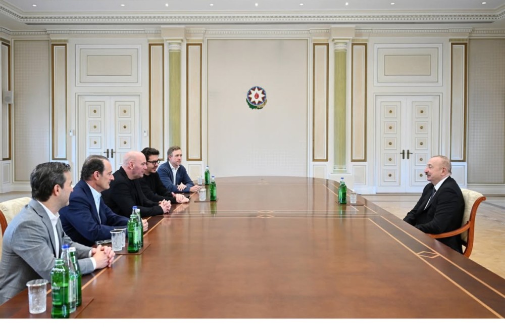 Prezident İlham Əliyev UFC-nin prezidentini qəbul etdi