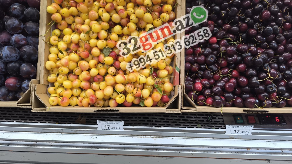 "Grandmart” marketlər şəbəkəsindəgilasın qiyməti "cib yandırır" / FOTO