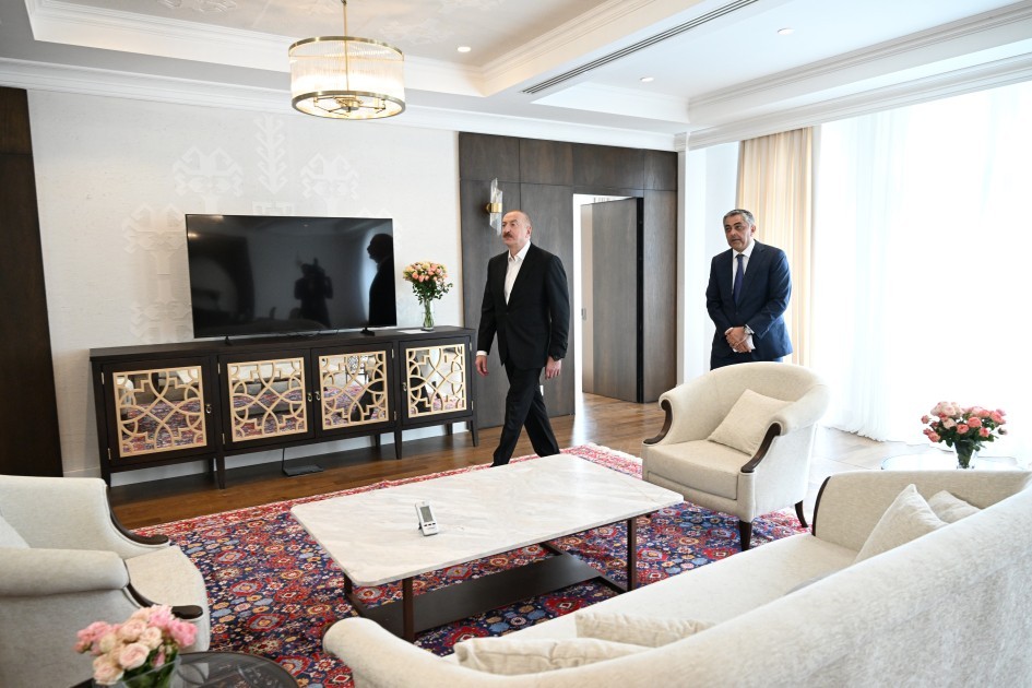 Prezident Xankəndi Konqres Mərkəzinin açılışında -FOTOLAR