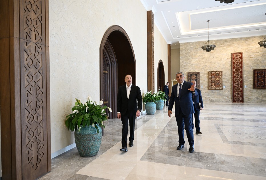 Prezident Xankəndi Konqres Mərkəzinin açılışında -FOTOLAR