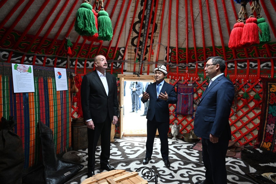 Prezidentlər Ağdamın Xıdırlı kəndinin 1-ci mərhələsinin açılışında -FOTOLAR