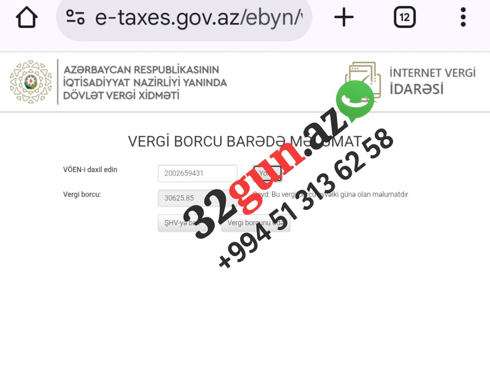 "BAKI TULLANTILARIN EMALI" MMC-nin   vergi borcu yaranıb