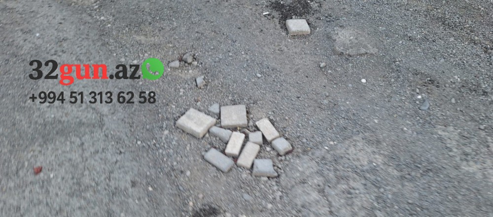 Ağstafanın Nəriman Nərimanov küçəsində yol biabırçı vəziyyətdədir/ FOTO