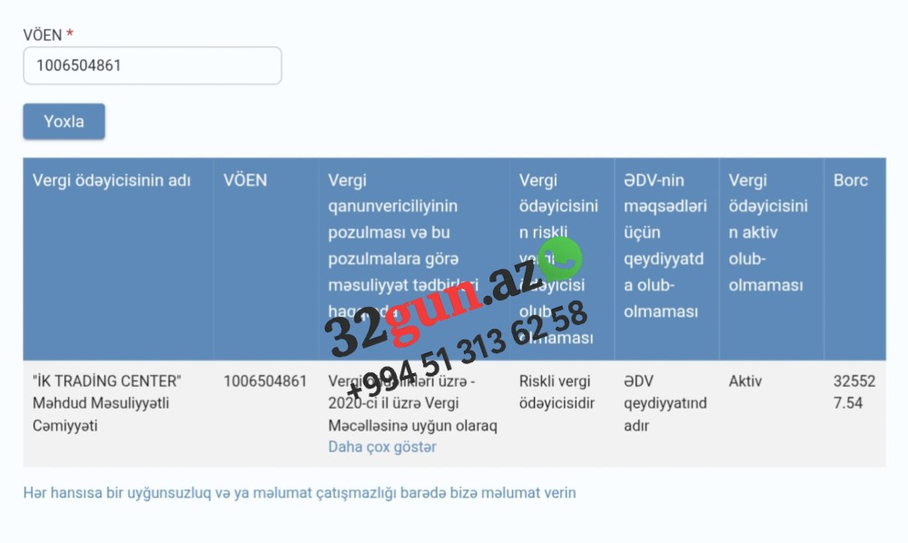 Bu şirkət həm vergi qanunvericiliyini pozdu,həm də...