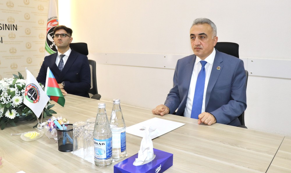 Vəkillər Kollegiyasının sədri dördüncü “Yüksəliş” müsabiqəsinin qalibi ilə növbəti görüşünü keçirib