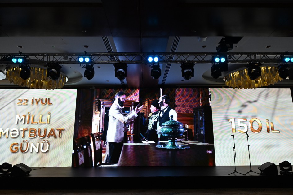 Bakıda milli mətbuatın 150 illiyi qeyd olundu – Media nümayəndələri təltif edildi