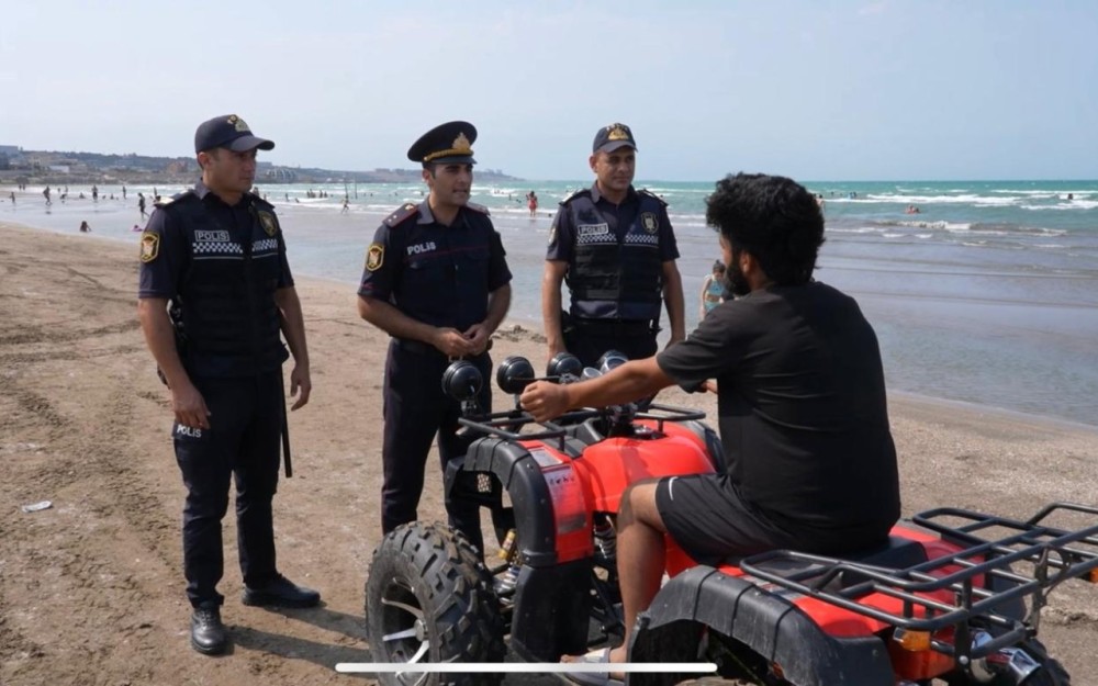 Polis çimərliklərdə profilaktik tədbirləri davam etdirir- VİDEO (FOTOLAR)