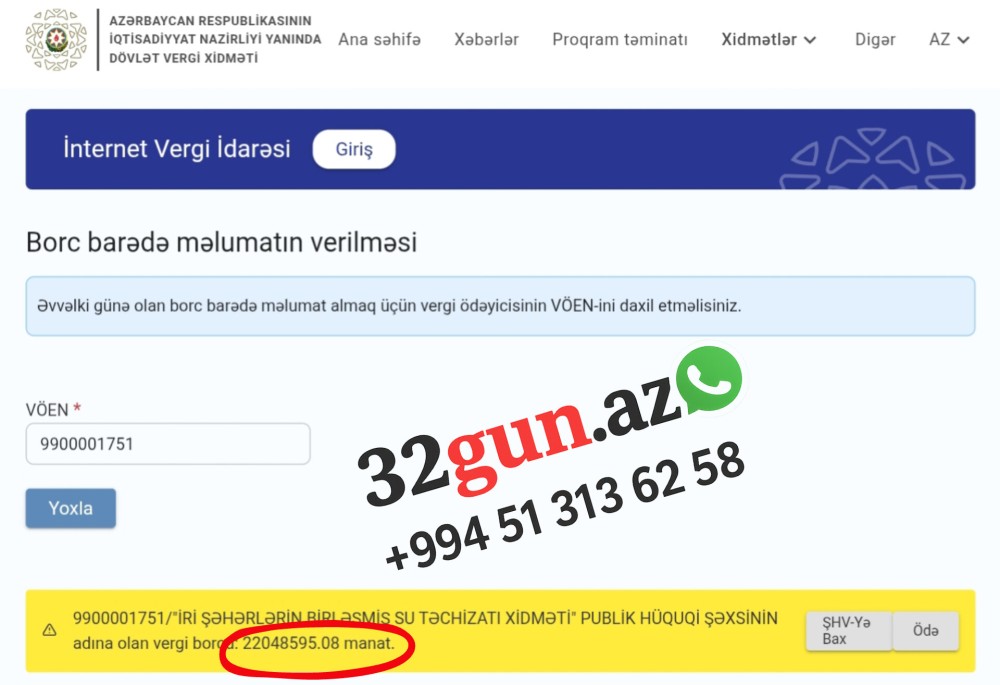 25 milyonluq vergi borcu olan qurum bu dəfə texnika üçün alışına çıxır –67 min manata