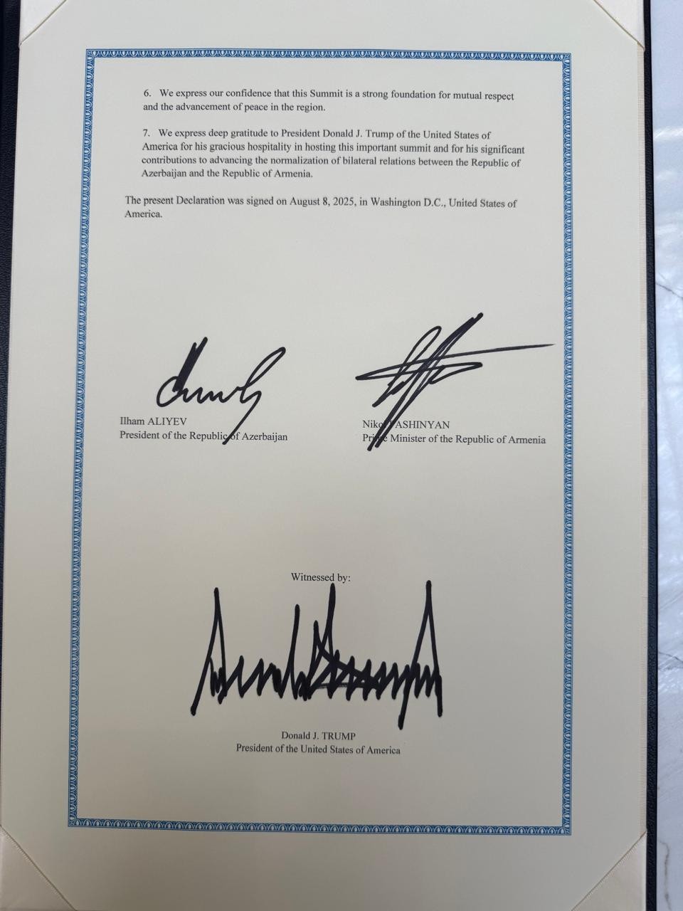 Regionun tarixini dəyişən sənəd və imzalar -FOTOLAR