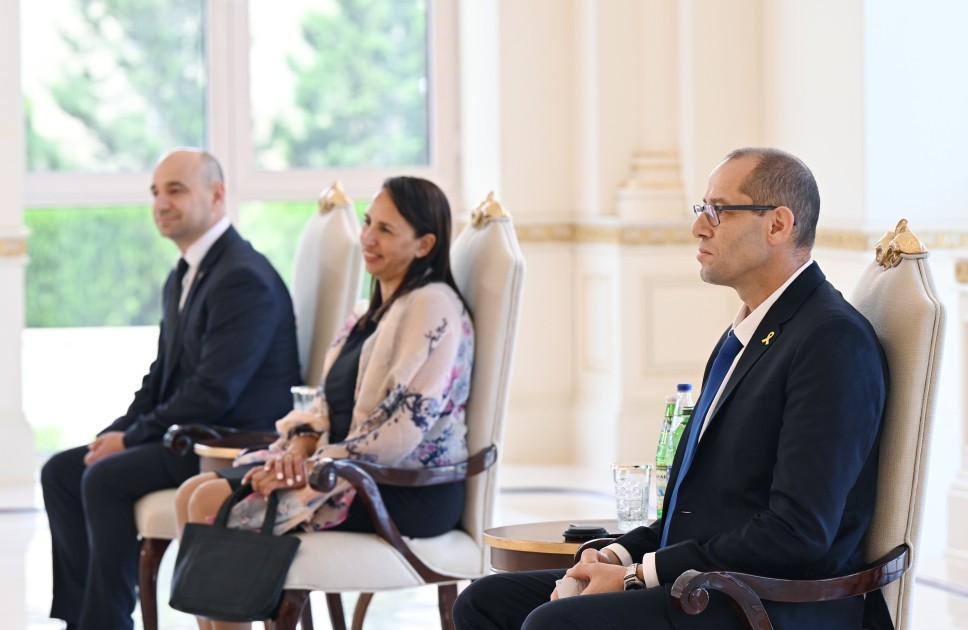 Prezident İsrailin yeni səfirinin etimadnaməsini qəbul edib- FOTOLAR