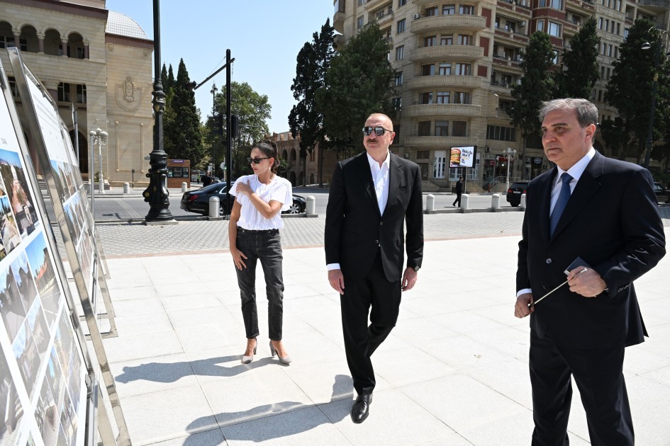 Prezident və birinci xanım Gəncə şəhərində olublar- FOTOLAR (YENİLƏNİB)