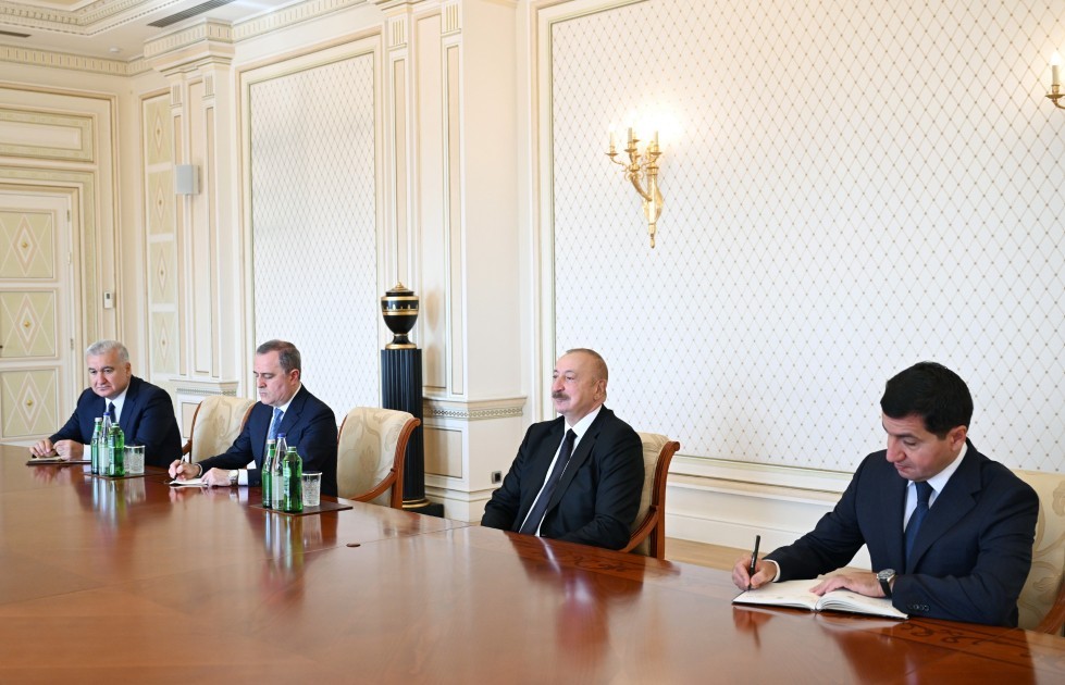 Prezident Stiven Doutini qəbul edib - FOTOLAR