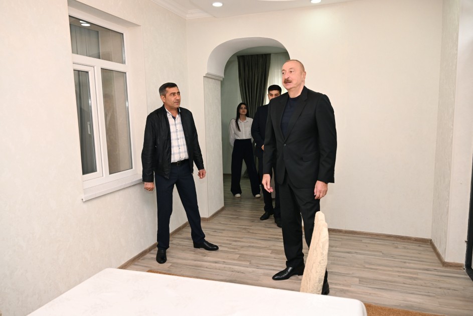 İlham Əliyev Hadrut qəsəbəsində olub -FOTOLAR