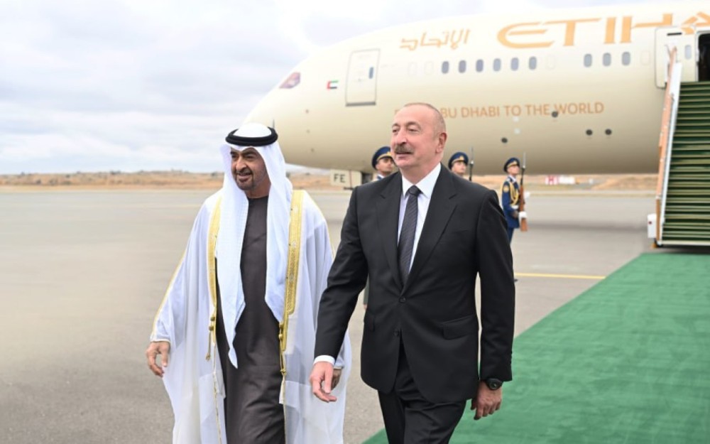 Prezident BƏƏ liderini Füzulidə qarşıladı +FOTOLAR