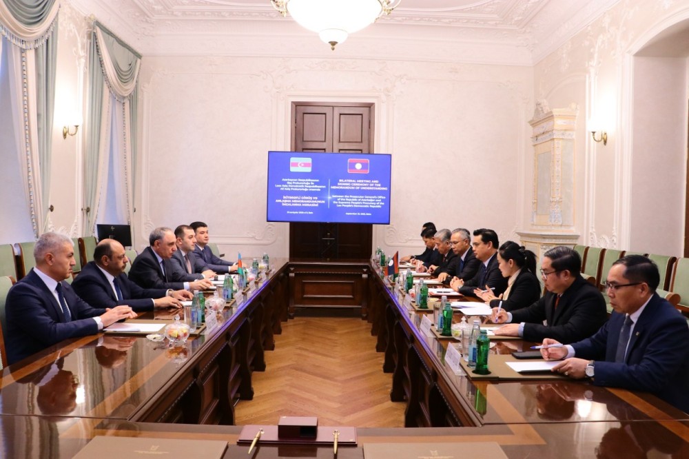 Azərbaycan və Laos Baş prokurorluqları arasında Memorandum imzalandı +FOTOLAR