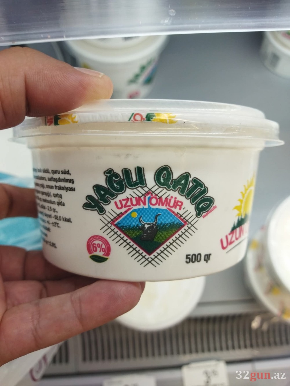 “Uzun Ömür” brendindən İYRƏNCLİK: “Qatıq deyil, marqarin dadı gəlir”/ FOTO