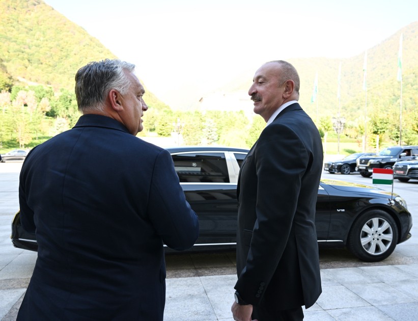 Azərbaycan Prezidenti İlham Əliyev Qəbələdə Macarıstanın Baş naziri ilə görüşüb