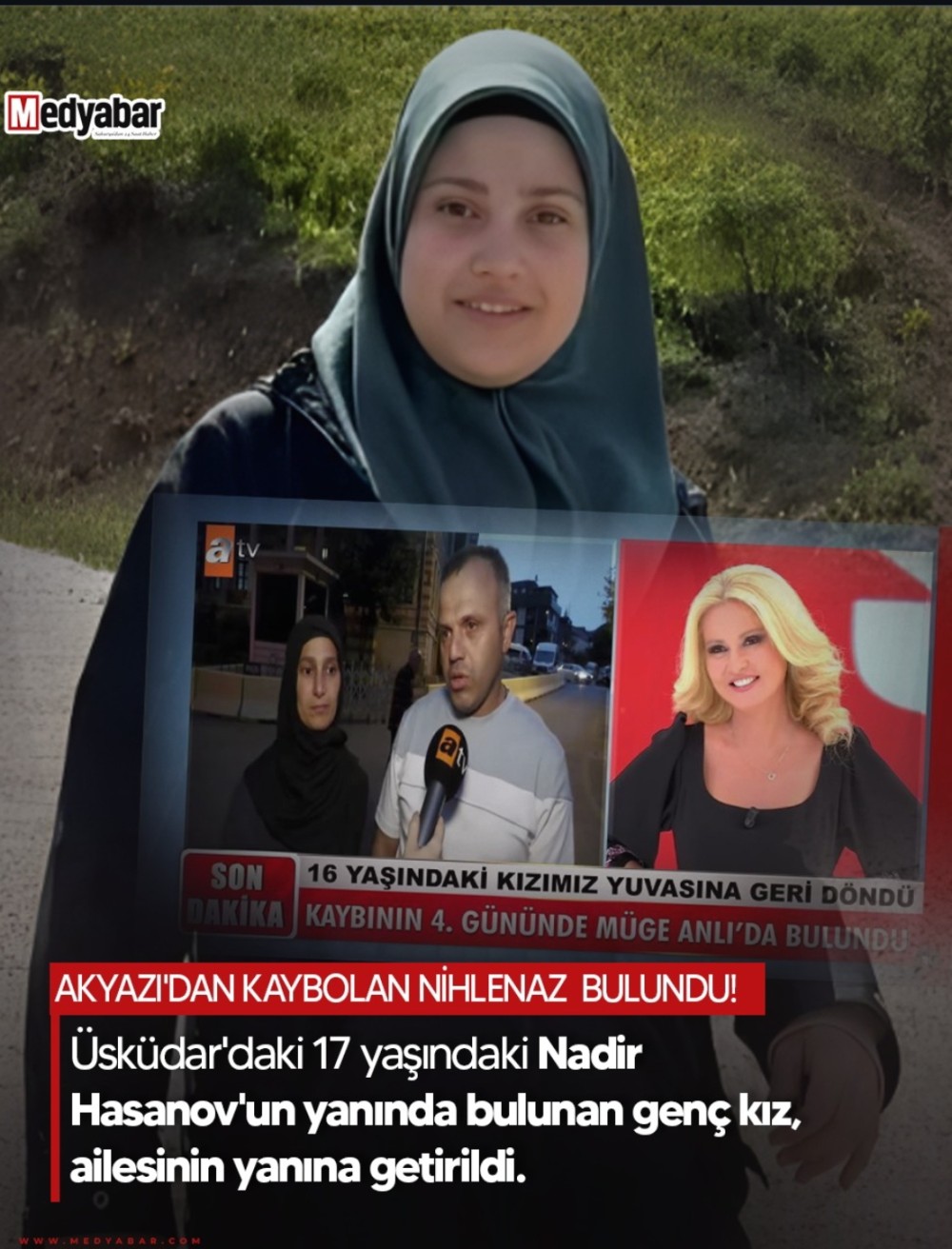 Türkiyədə itkin düşən 16 yaşlı qız tapılıb —onu azərbaycanlı gənc saxlayıb