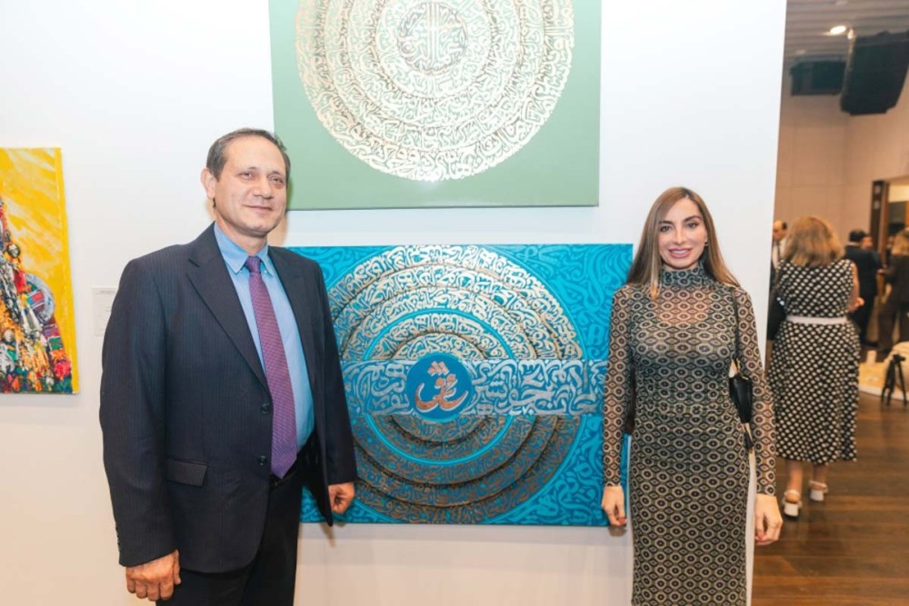 Leyla və Arzu Əliyevalar Berlində sərgidə iştirak etdi - FOTOLAR