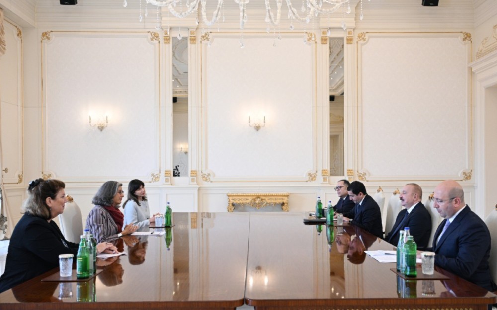 Prezident Anaklaudia Rossbaxı qəbul etdi -FOTOLAR